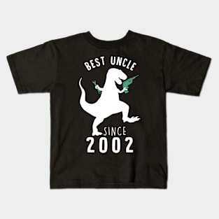Best Uncle 2002 T-Shirt UncleSaurus Since 2002 Dad Gift Kids T-Shirt